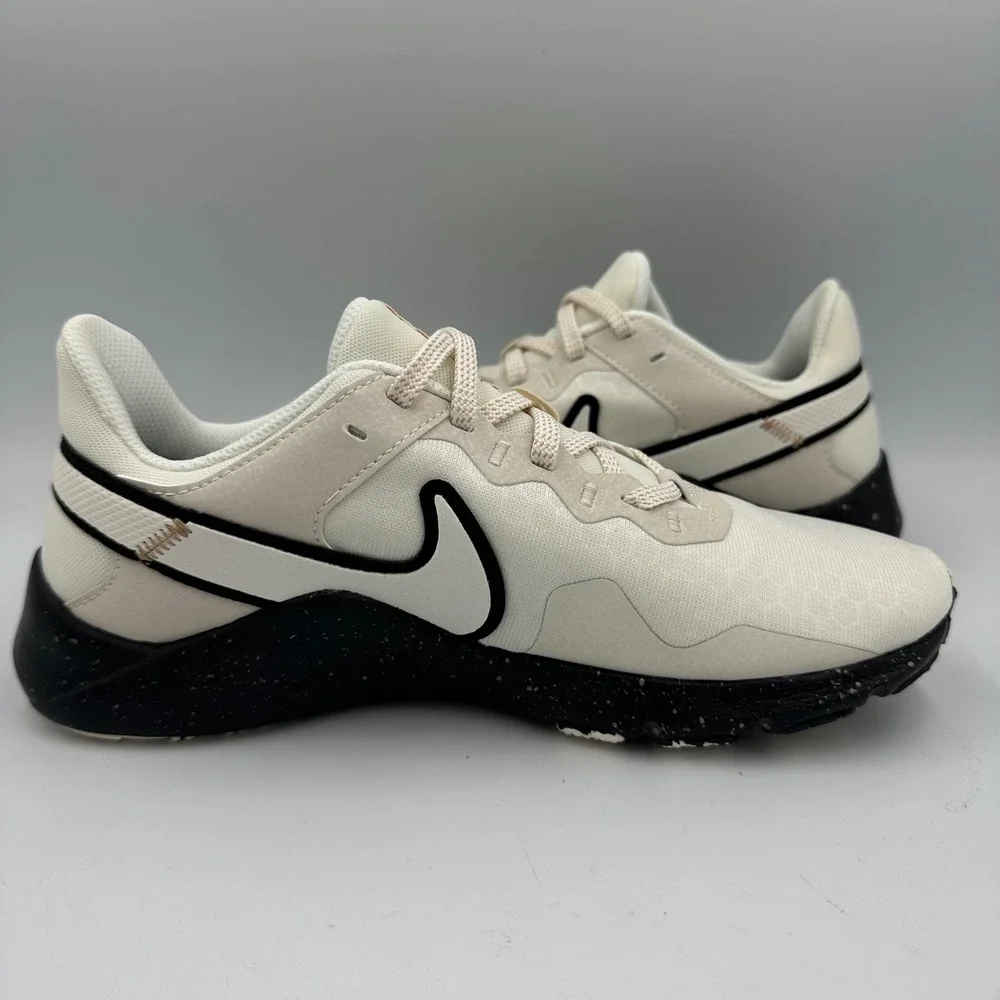 Nike Legend Essential 2 PRM CZ3668-100 Women 6.5 Sail Black Training‎ Shoes NWOB